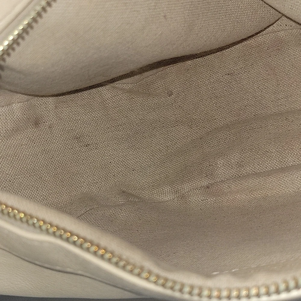Mansur Gavriel Beige Leather Crossbody Shoulder Bag